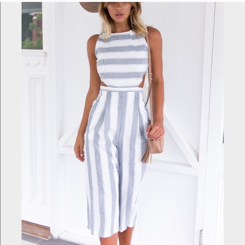 Mura Boutique stripped jumpsuit